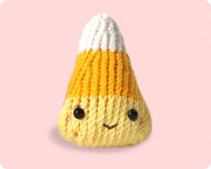 Sweet Candy Corn knitted toy