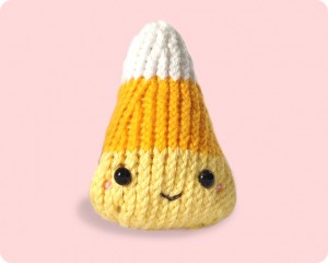 Sweet Candy Corn knitted toy