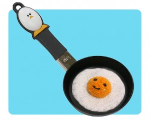 Happy Fried Egg free cute knit pattern