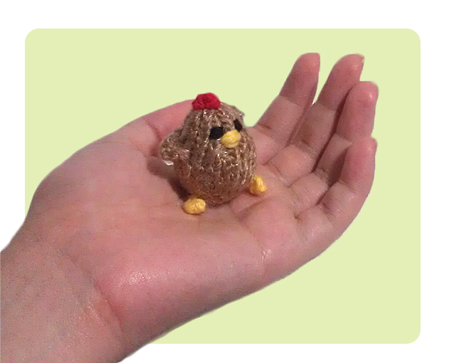 Tiny Chicken fit in the palm of your hand