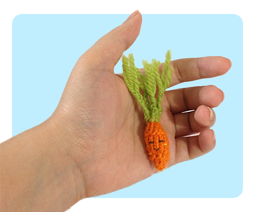 Baby Carrot cute free knitting patterns