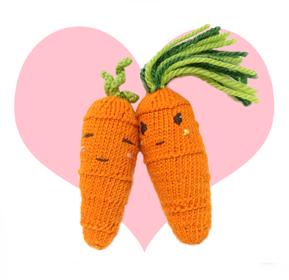 Cool Carrot with Sweet Carrot, cute knitting patterns