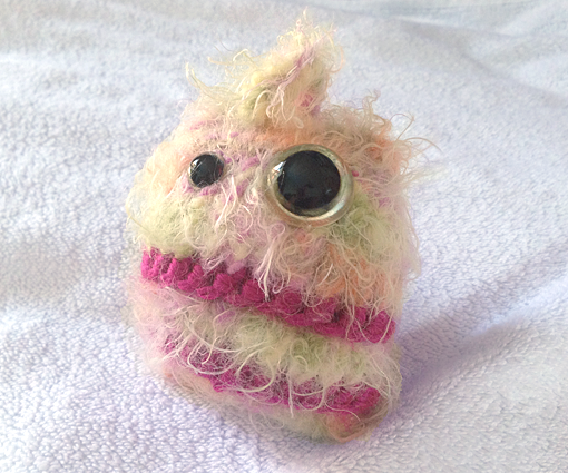 Colorful Cute Candy Floss Monster Halloween Knitting