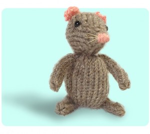 Mouse cute free knitting patterns