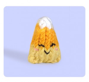 Cute free candy corn knitting pattern