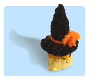 Candy Corn wearing cute witch hat!