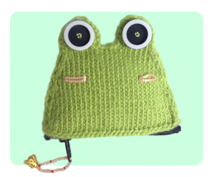 Frog Kero Keroppi Inspired coin purse free knitting patterns