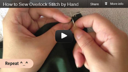 How to overlock stitch by hand video tutorials