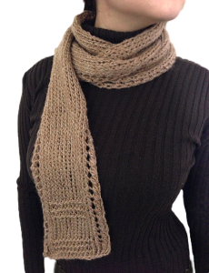 Free Unisex Lace Border Scarf knitting patterns