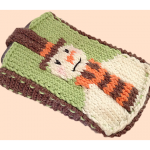 Snowman mobile phone case cover free knitting patterns