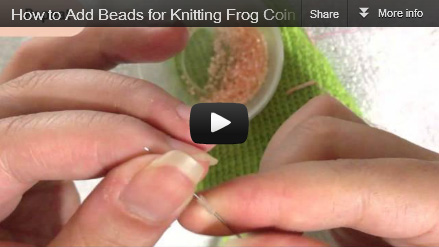 String Beads for Frog Coin Purse Cheek