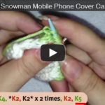 Snowman mobile phone cover part 3