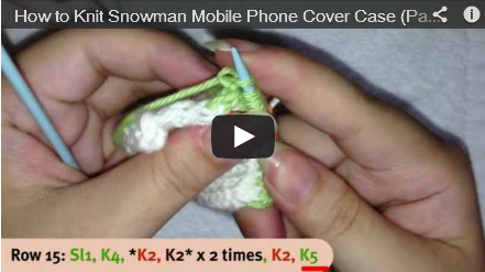 Snowman mobile phone cover part 3