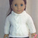 Cabled Doll Sweater