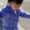 Seamless Braided Cable Baby Sweater